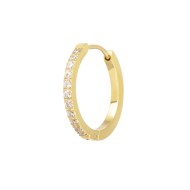 Orecchino a cerchio 2cm con zirconi