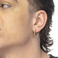 Orecchino a cerchio 2.4cm con zirconi