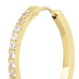 Orecchino a cerchio 2.4cm con zirconi