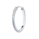 Orecchino a cerchio 2.4cm con zirconi