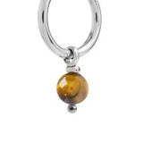 Orecchino a cerchio con sfera pendente