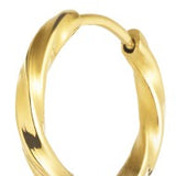 Orecchino a cerchio ritorto 1,7 cm