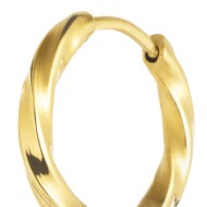 Orecchino a cerchio ritorto 1,7 cm