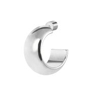 Orecchino a lobo a cerchietto 1,8cm con chiusura perla