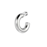 Orecchino a lobo a cerchietto 1,9cm con chiusura perla