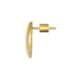 Orecchino a lobo bottone ovale 1,6cm