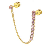 Orecchino a lobo multindosso tennis pendente - Gioielleria Fondente