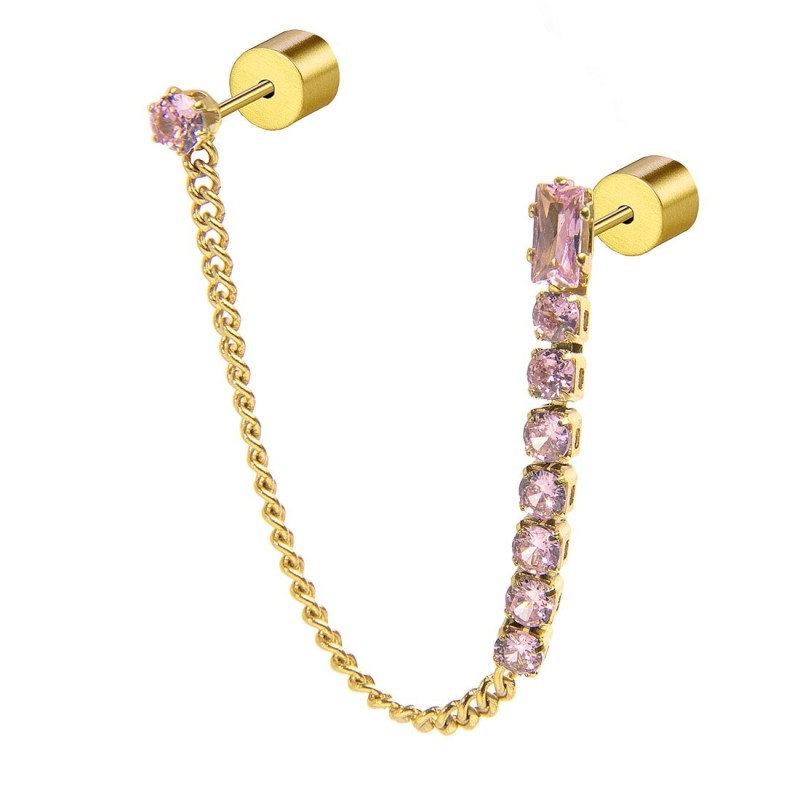 Orecchino a lobo multindosso tennis pendente - Gioielleria Fondente