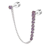 Orecchino a lobo multindosso tennis pendente - Gioielleria Fondente