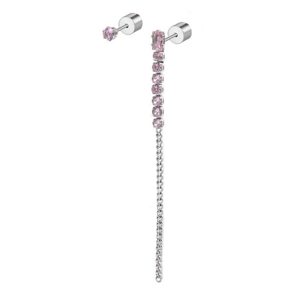 Orecchino a lobo multindosso tennis pendente - Gioielleria Fondente