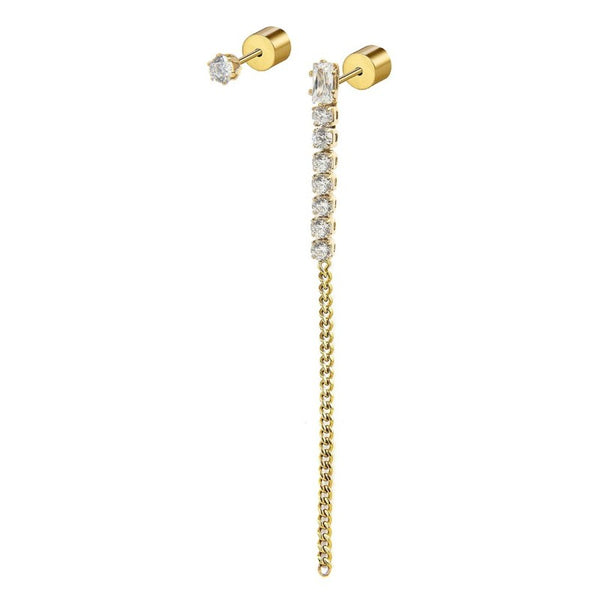 Orecchino a lobo multindosso tennis pendente - Gioielleria Fondente