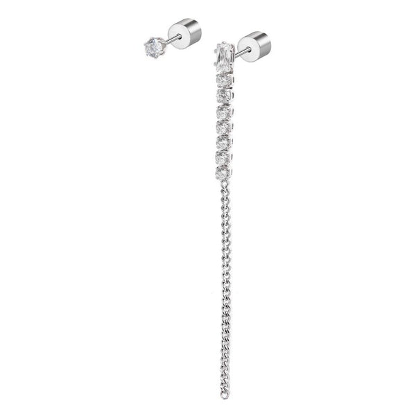 Orecchino a lobo multindosso tennis pendente - Gioielleria Fondente