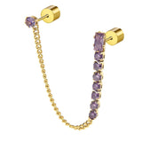 Orecchino a lobo multindosso tennis pendente - Gioielleria Fondente