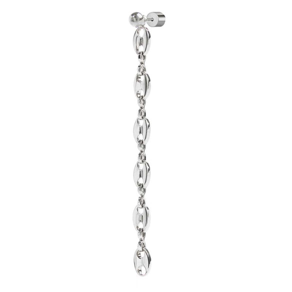 Orecchino pendente con catena marine