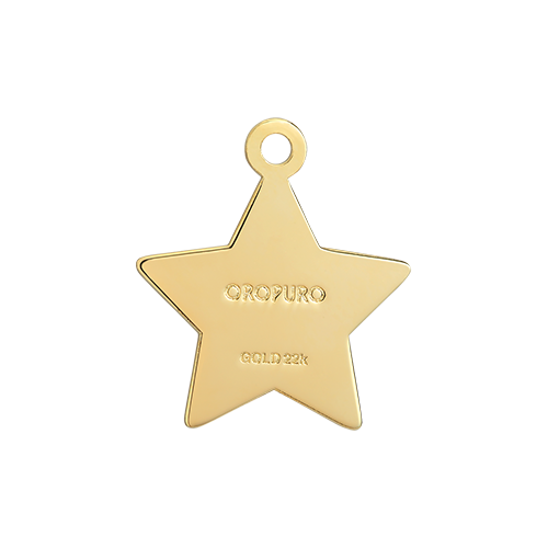 Ciondolo STELLA in oro 22k