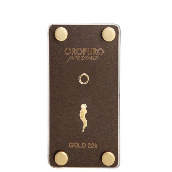 Ciondolo CORNETTO in oro 22k
