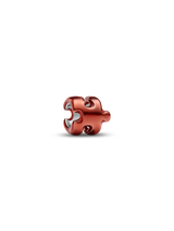 Mini Charm Puzzle effetto metallico arancione