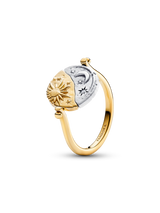 Anello Medallion Sole e Luna "Per Aspera Ad Astra" Reversibile