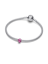 Mini Charm Fungo effetto metallico rosa