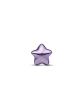 Mini Charm Stella effetto metallico viola
