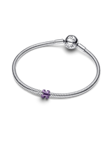 Mini Charm Puzzle effetto metallico viola