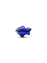 Mini Charm Pesce effetto metallico blu