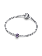 Mini Charm Infinito effetto metallico viola