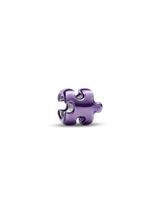 Mini Charm Puzzle effetto metallico viola