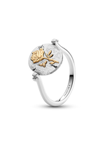 Anello Medallion Rosa "Rosa Inter Spinas Crescit" Reversibile