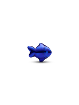 Mini Charm Pesce effetto metallico blu