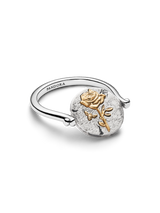 Anello Medallion Rosa "Rosa Inter Spinas Crescit" Reversibile