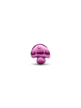 Mini Charm Fungo effetto metallico rosa