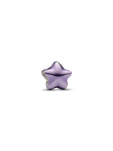 Mini Charm Stella effetto metallico viola
