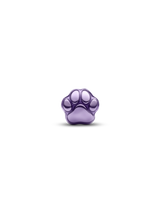 Mini Charm Zampa effetto metallico viola