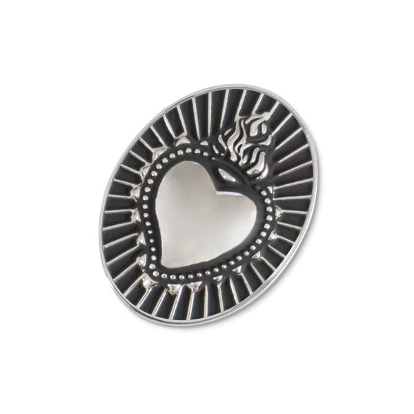 Piastrina ovale sacro cuore changy