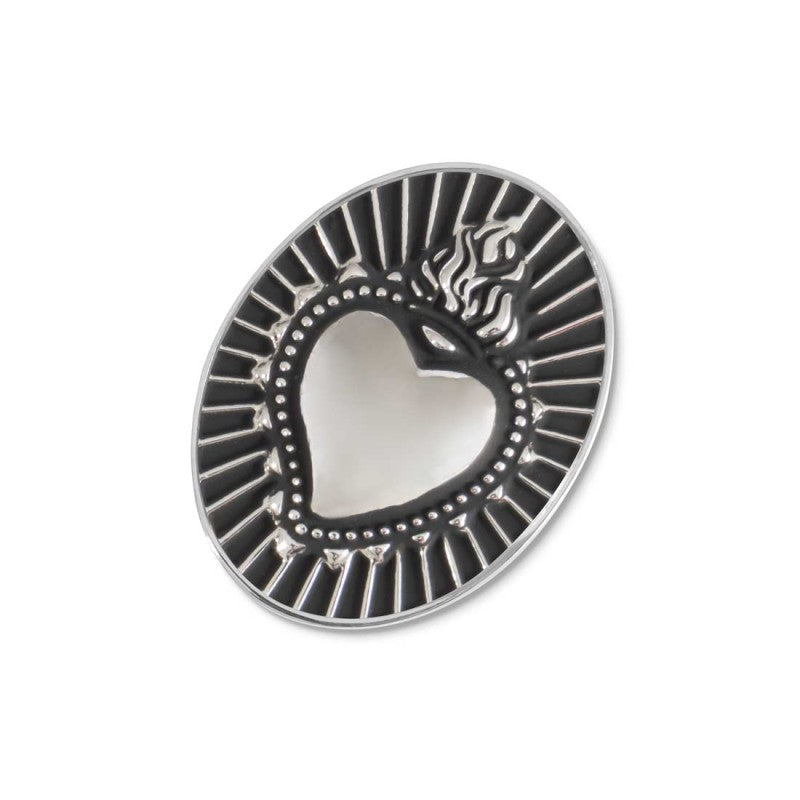 Piastrina ovale sacro cuore changy