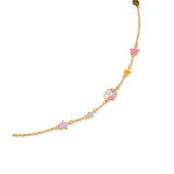 Bracciale toys in oro giallo con unicorno e stelline