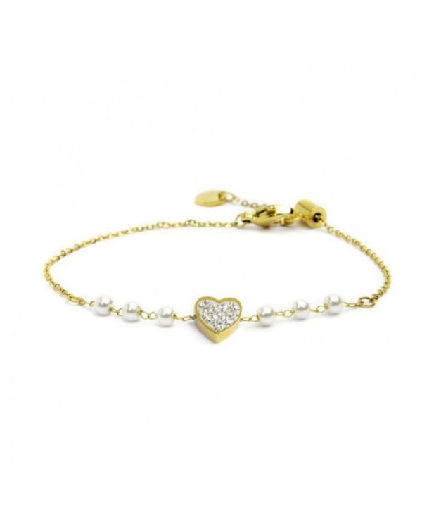 15br067g-w BRACCIALE CON CUORE