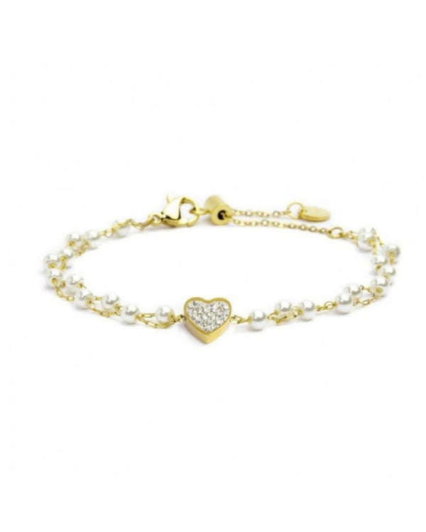 15br068g-w BRACCIALE CON DOPPIA CATENA