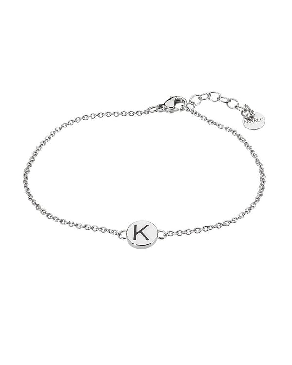 18br047k Bracciale con lettera "K"