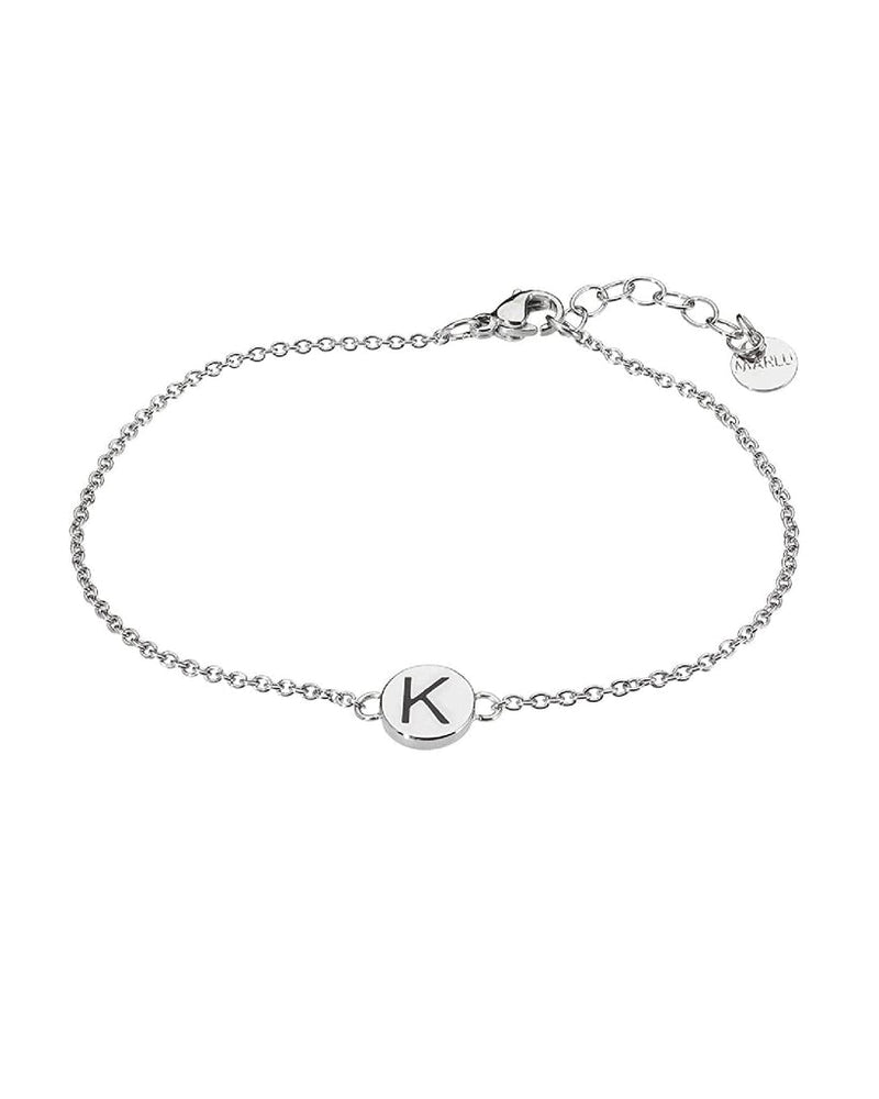 18br047k Bracciale con lettera "K"