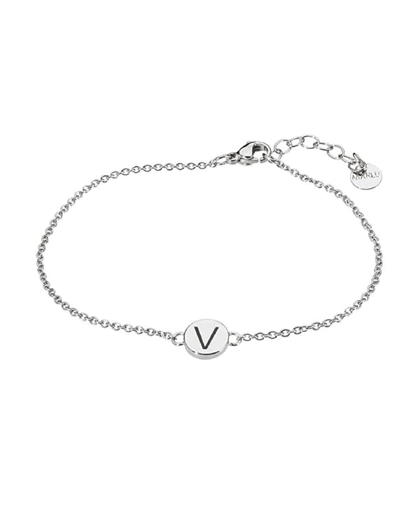 18br047v Bracciale con lettera "V"