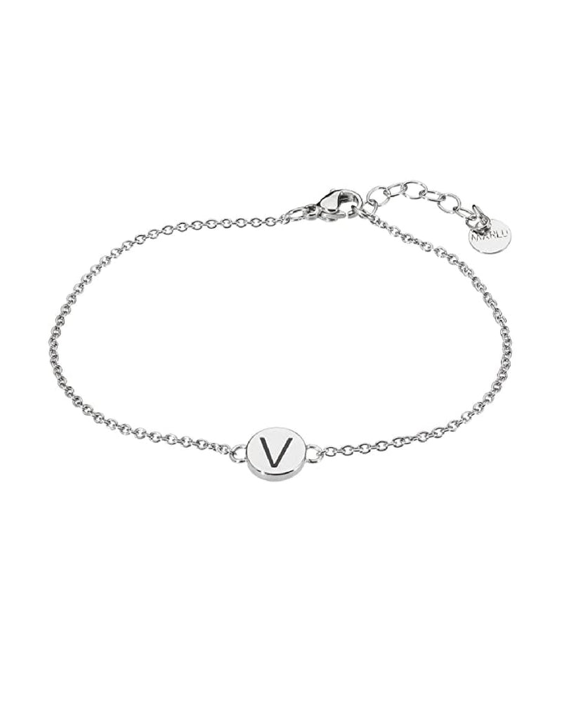 18br047v Bracciale con lettera "V"
