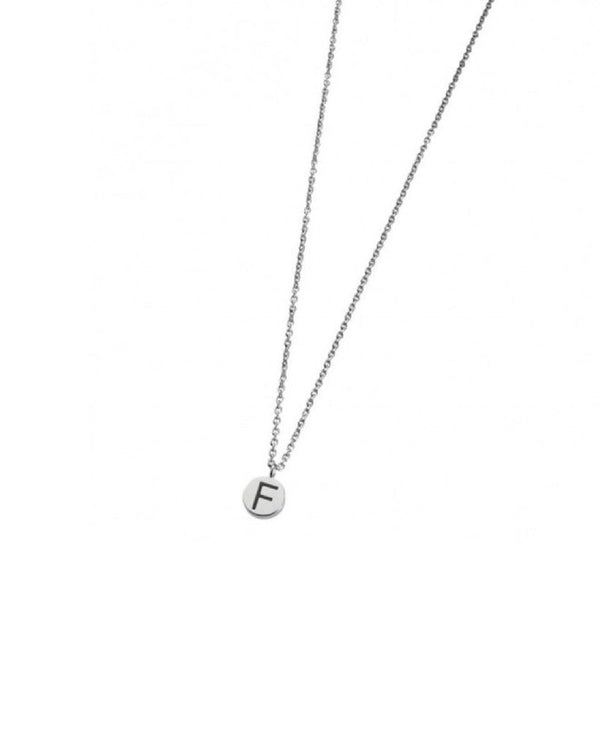 18cn028f Collana con lettera "F"