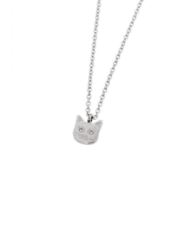 18cn050 COLLANA CON PENDENTE GATTO