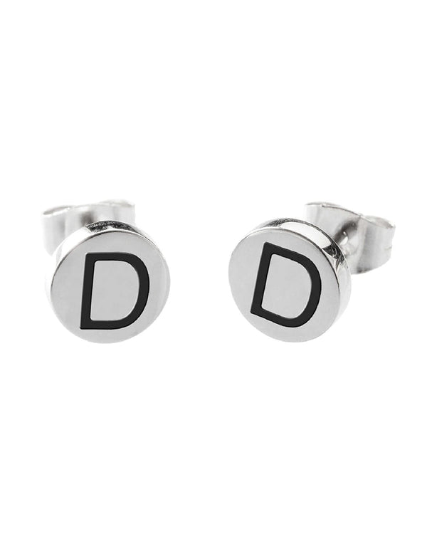 18or022d Orecchini con lettera "D"