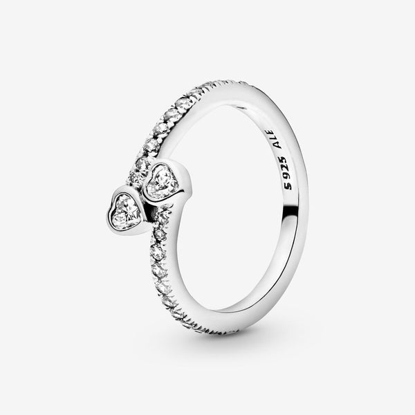 191023cz Anello Due Cuori Intrecciati