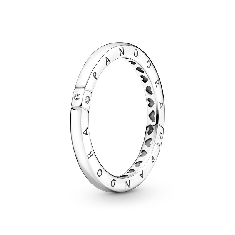 199482c01 Anello Logo Pandora e Cuori