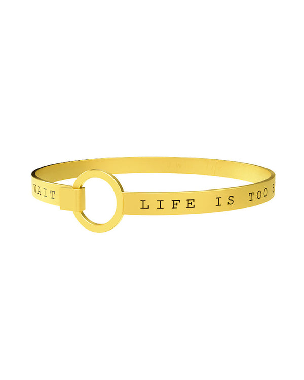 231695 Bracciale Philosophy "LIFE IS TOO SHORT TO WORRY. LIFE IS TOO LONG TO WAIT"