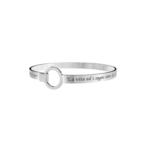 231698 Bracciale Philosophy "La vita ed i sogni sono fogli di uno stesso libro. Leggerli in ordine è vivere sfogliarli a caso è sognare "